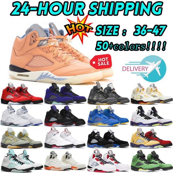 

2023 jumpman 5 basketball shoes 5s horizon bluebird unc blue white x sail black leather rage red metallic men sneakers men trainers sport eu