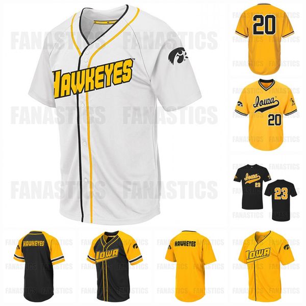 

iowa hawkeyes vintage jersey 20 custom any name any number, Blue;black