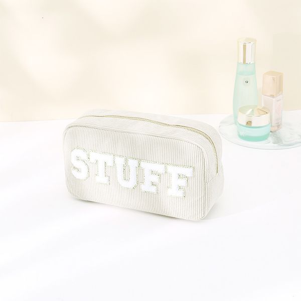 

waist bags letter stuff pouch makeup bag nylon travel cosmetic with chenille patches 230826