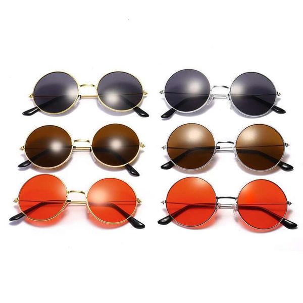 

harajuku round glasses retro frame sunglasses hippie ocean party colored lenses metal prince mirror, White;black