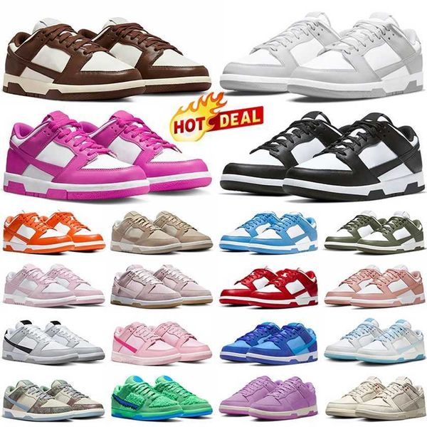 

men women running shoes low black white panda triple pink brown orange blue green purple grey red skateboard lows mens trainers outdoor spor