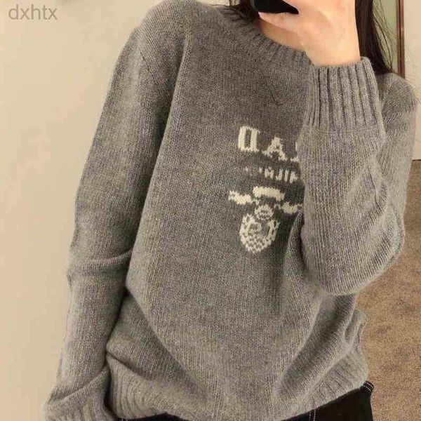 

coat sweaters autumn and winter women's new sweater loose and lazy female jacquard sweater versatile temperament top, White;black