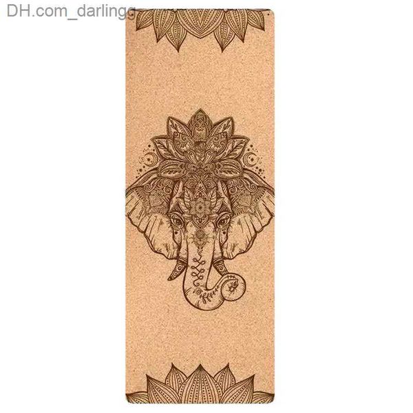 

new 72 *24 inch natural cork tpe yoga mat gym pilates sports slimming balance training pads 4 6mm non-slip tasteless q230826