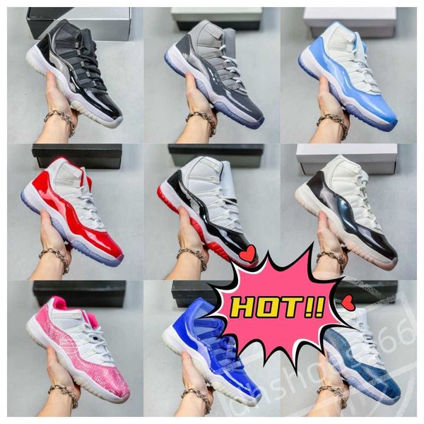 

designer 11s basketball shoes men women retro yellow python 11 space jam cool grey concord citrus cherry cap and gown bred animal anniversar