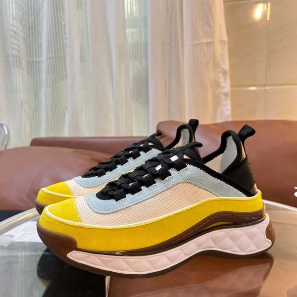 

2023 early spring new elevating air cushion daddy shoes leather platform sports shoes casual shoes, Black