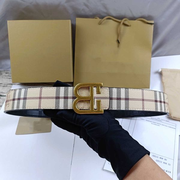 

fashion buckle genuine leather men belt width 38cm black reversible highly quality designer women belts ks6z, Black;green