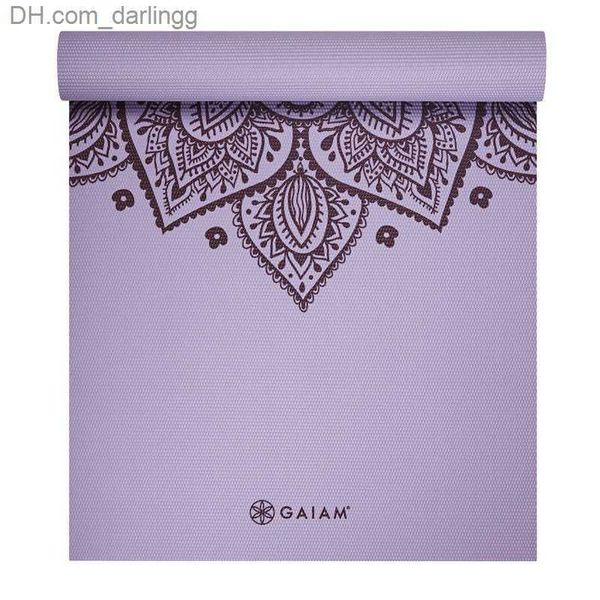 

yoga mat lilac sundial pvc printed yoga mat 5mm thickness q230826