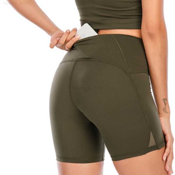 

lu yoga women's yoga bra seamless sports short summer high waist tight gym leggings squat proof tummy control workout running shorts fo