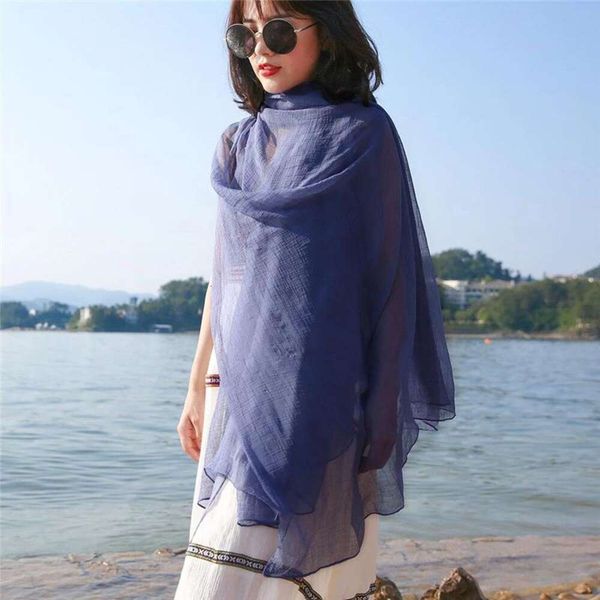 

arrival pure color creased scarf crocodile mothers womens long shawl spring autumn winter all kinds, Blue;gray