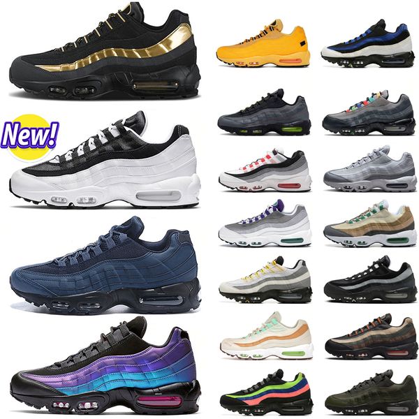 

95 running shoes men women 95s triple black white og neon dark beetroot crystal blue solar red smoke grey fish scales olive mens trainers ou