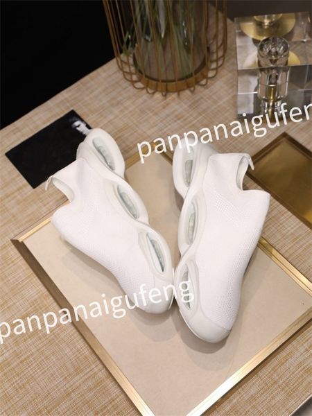 

designer sneaker trainer running shoes calfskin leather whiteblue letter overlays platform low sneakers mens woman shoes size 35-45 fd230505, Black