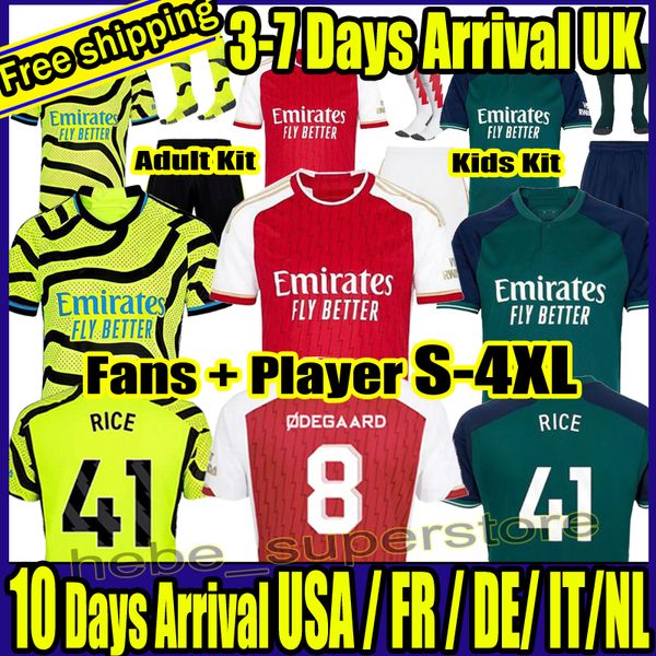

s-4xl 23 24 g.jesus havertz rice soccer jerseys version fans player 2023 2024 nicolas ceballos smith rowe willian tierney odegaard saka thom, Black;yellow