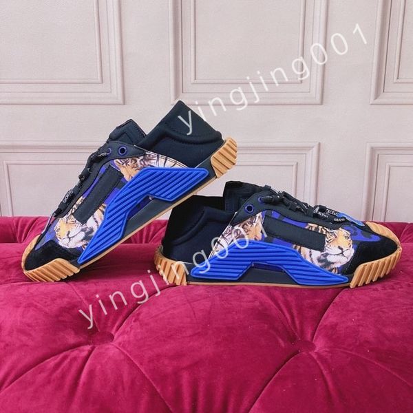 

new designer sneaker casual shoes man platform shoes popular models multicolor matching retro sneakers fashion chaoliu shoes size 35-41 hc22, Black