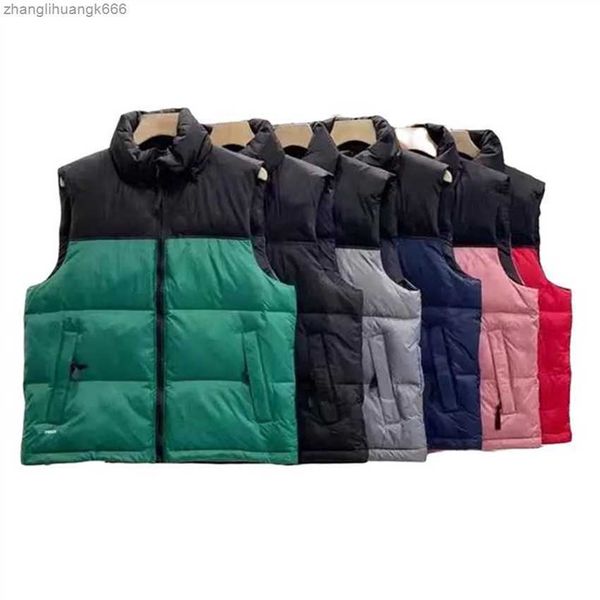 

designer gilet mens vests heat down vest waistcoat design for man bodywarmer puffer jacket woman outwear fashion winter sleeveless, Black;white