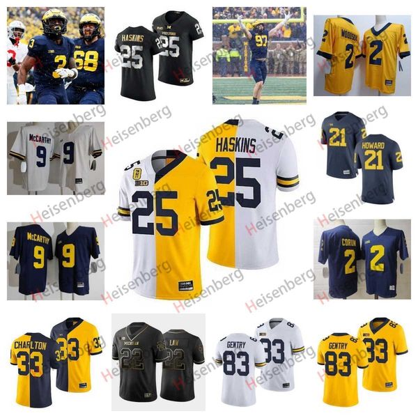 

2023 michigan wolverines football 13 jack tuttle 24 cole cabana 10 zeke berry 20 jyaire hill 6 cornelius johnson 77 trevor keegan 5 karmello, Black