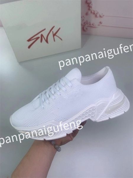 

2023 luxury designer sneaker running shoes calfskin leather whiteblue letter overlays platform low sneakers mens woman shoes size 35-46 fd23, Black