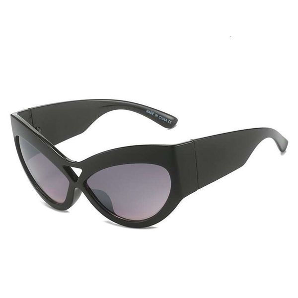 

style cat eye sunglasses large framed hop ultraviolet, White;black