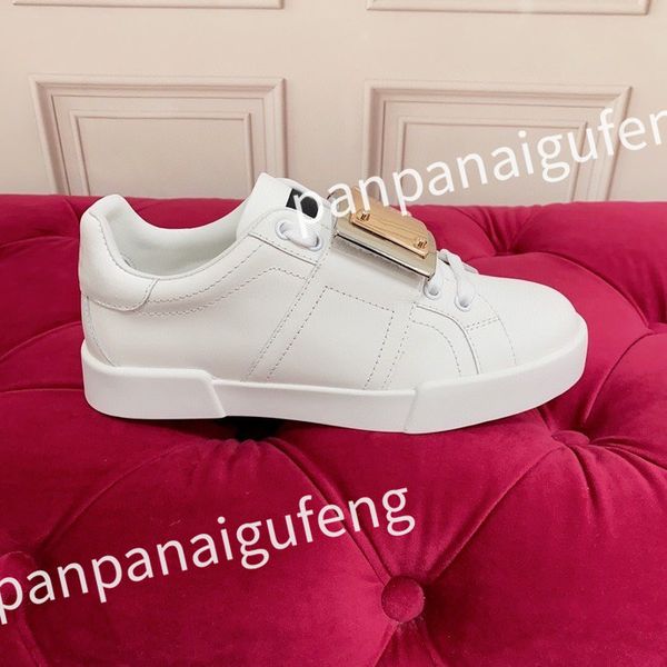 

designer sneakers calf leather white blue letter platform low sneakers for men and women training shoes size 39-46 fd2201001, Black