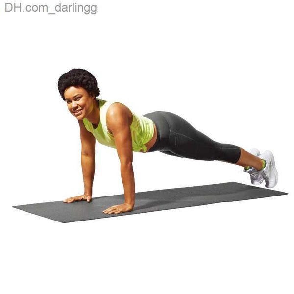 

athletic works high density pro mat 6mm 68inx24in black ultra thick pvc durable slip resistance yoga mats exercise mat q230826