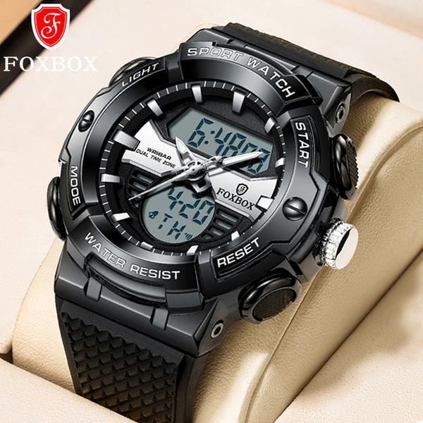 

wristwatches box men watch luxury 50m waterproof wristwatch led alarm date for sport military watches relogios masculino 230825, Slivery;brown