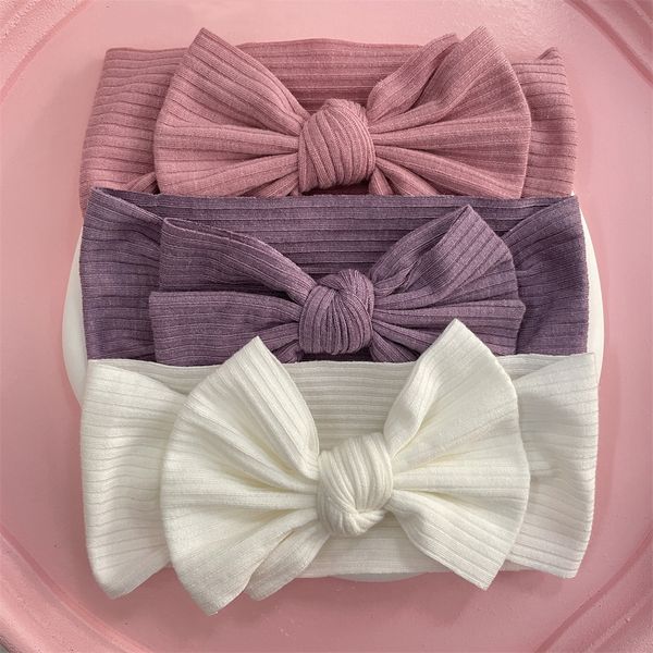 

hair accessories colors knit baby headbands rib bow elastic soft born headbands for baby girl children turban infant kids hair accessories 2, Slivery;white