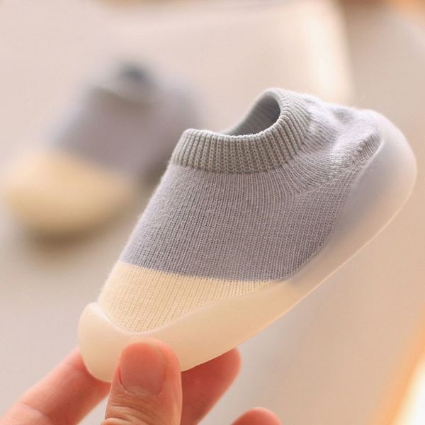 

first walkers baby shoes toddler walker infant boys girls kids rubber soft sole floor barefoot casual knit booties antislip 230825