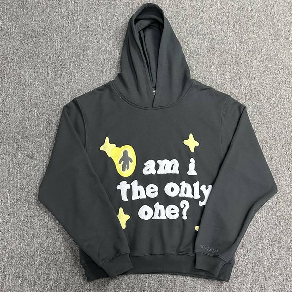 

men s hoodies sweatshirts real picture broken planet hooded color contrast letter foam print small embroidery retro pullovers 230826, Black