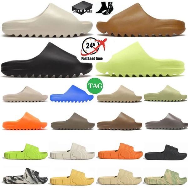 

designers slipper foam slides onyx ochre bone soot eva sandals luxury vermillion flax glow green black grey men woman comfortable rubber clo
