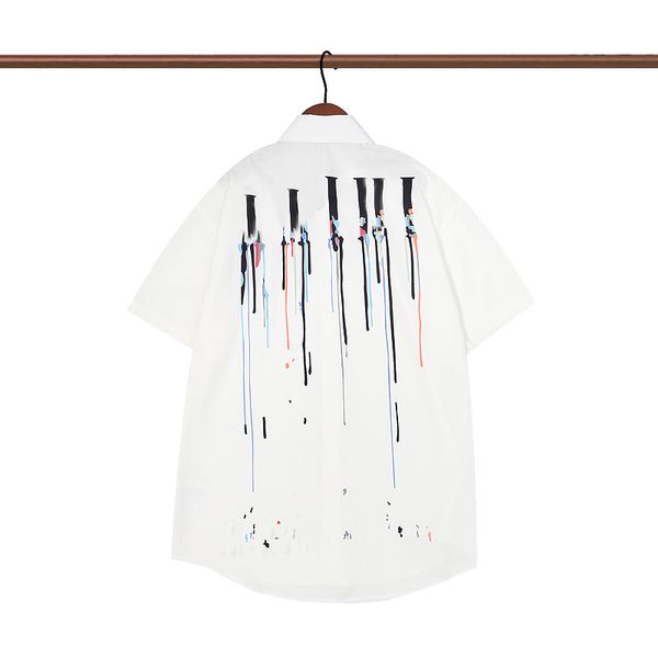 

2023 designers mens dress shirts business fashion casual shirt brands men spring slim fit shirts chemises de marque pour hommes, White;black