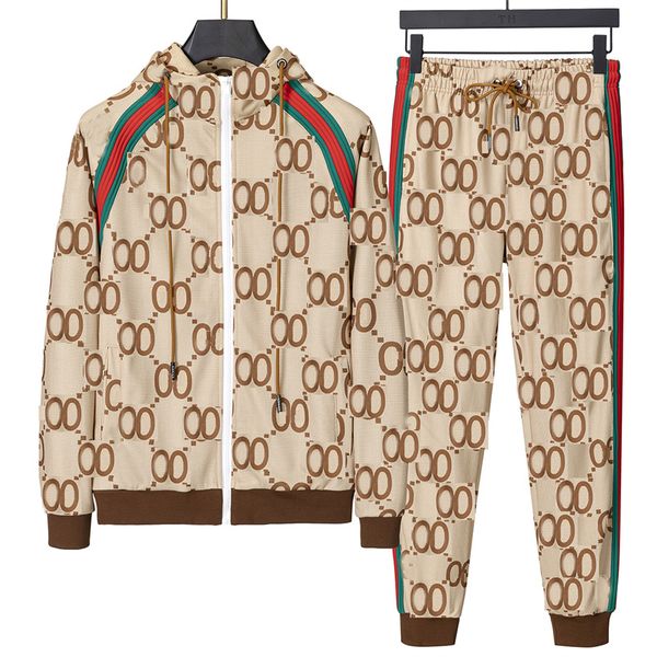 

2023 mens tracksuit letter pattern printing track sweat suit mens jackets autumn winter sportswear coat hoodie sweatshirt, Gray