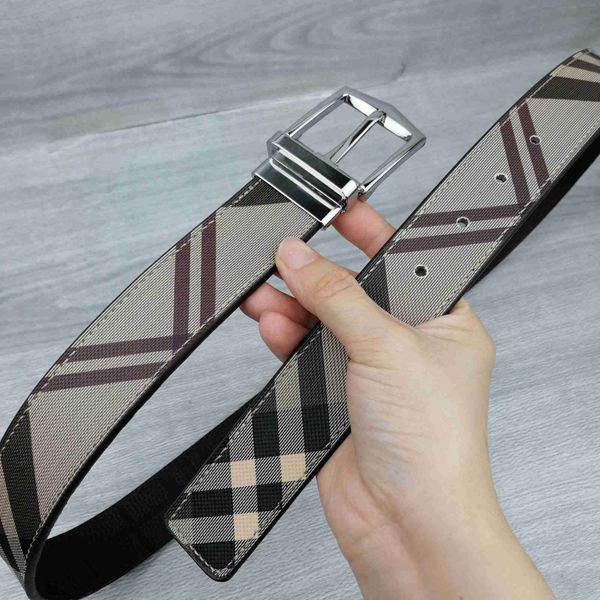 

reversible belt designer belts pin bubuckle for men women gold silver luxury leather waistband j7sd, Black;green