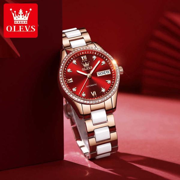 

luxury designer watches automaton tiktok women's vibrato air automatic live machine waterproof night luminous lady watch, Slivery;black