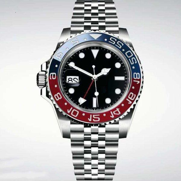 

mens/womens watches automatic mechanical 40mm watch 904l stainless steel blue black ceramic sapphire glass super luminous wristwatches, Slivery;golden