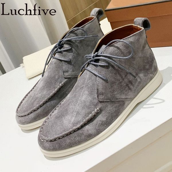 

dress shoes men high help lace up flat loafers shoes real suede leather leisure shoes spring autumn comfort brand shoes man 230825, Black