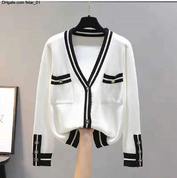 

ladies knitted vintage cardigans sweaters women long sleeve v-neck korean office fashion slim cardigans, White;black