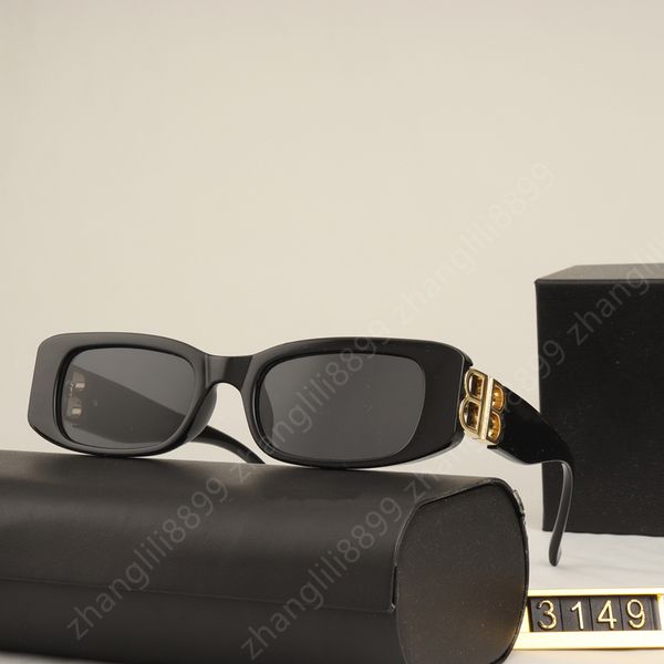 

designer glasses fashion sunglasses small rectangle bb women men 2023 brand design ladies skinny outdoor shopping shade retro quality highs, White;black