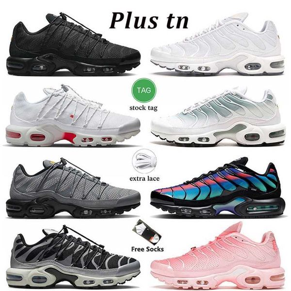 

2023 tn plus running shoes aaa+ tns utility max black refletive tnplus atlanta airs white mesh tennis trainers women mens sneakers sports si
