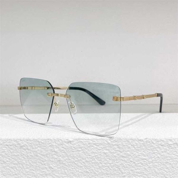 

fashion glasses leopard head designer uv400 sunglasses types of personalized rimless tinted chaoins net red women ct0386, White;black