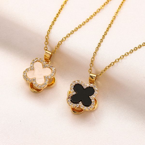 

classic four-leaf clover designer vans cleef necklace women silver fashion necklace necklaces jewelry chains for lover gift 1988