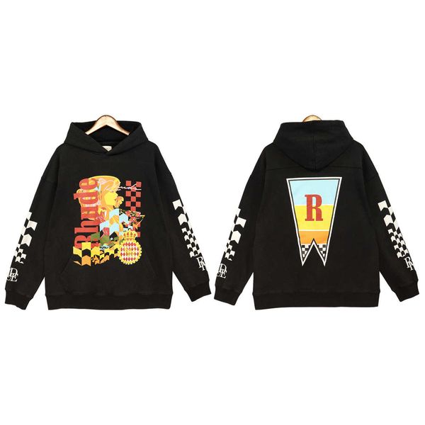 

rhode black joyride hooded wash sweater 2023 autumn/winter style