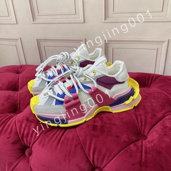 

new casual shoes man platform shoes popular models multicolor matching retro sneakers fashion chaoliu shoes size 35-41 hc220704, Black