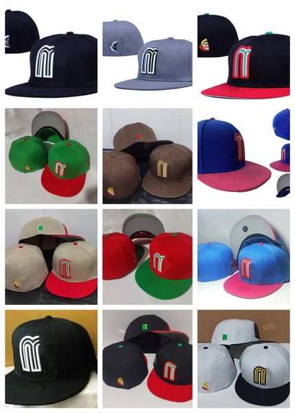 

2023 mexico national team fitted hats size hat designer snapback flat letter hat soccer baseball embroidery caps football basketball hat out, Blue;gray