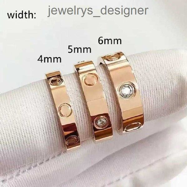 

2023 designer ring titanium steel love band ring men and rings for woman jewelry couple gifts size 5-11, Silver