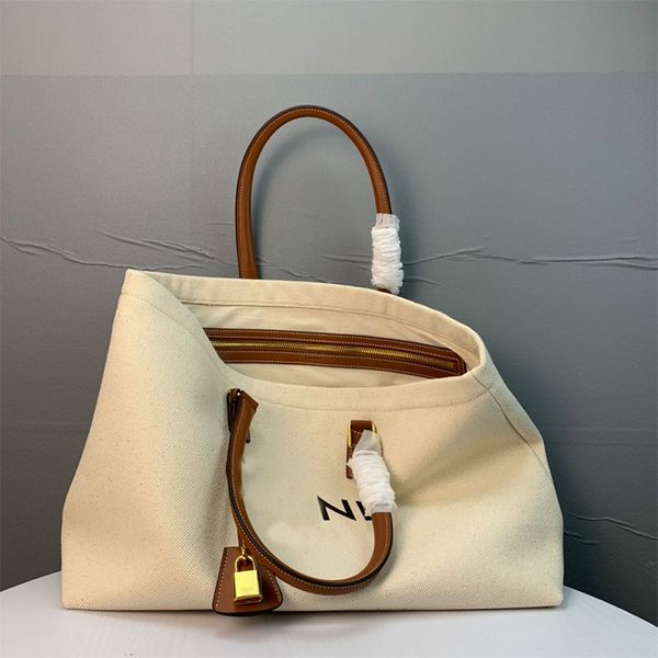 

designer tote bag beach shopping bag women large handbags shoulder bag canvas and cowhide totes mens and womens lapbag weekend short trip sh
