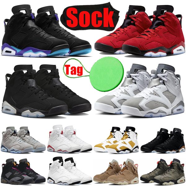 

toro bravo 6 6s men basketball shoes cool grey chrome aqua metallic silver unc georgetown carmine infrared midnight navy yellow ochre sneake