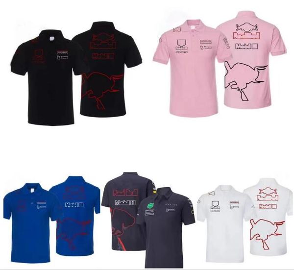 

f1 formula 1 racing shirt summer team polo shirt same style customization