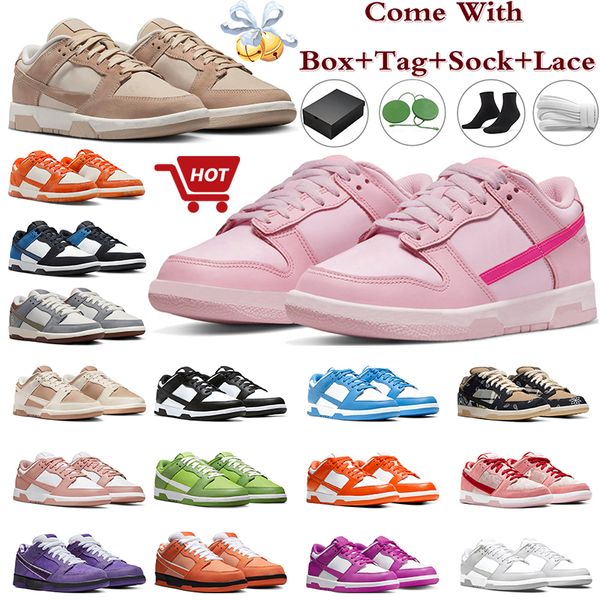 

box panda running shoes mens womens trainers triple pink industrial blue sandrift orange lobster medium olive grey fog gai sports sneakers