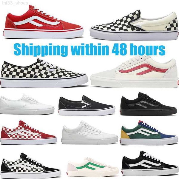 

2023 shoes designers old skool casual skateboard shoes black white mens womens fashion outdoor flat size 36-44