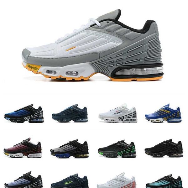 

tn mens 3 plus tuned iii running shoes tns vast parachute crater deep royal trainers noir triple black wolf grey white aquamarine blue nebul