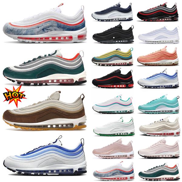

running shoes 97 sneakers 97s mens trainers women personality new style of triple black white university red worldwide eur 36-45